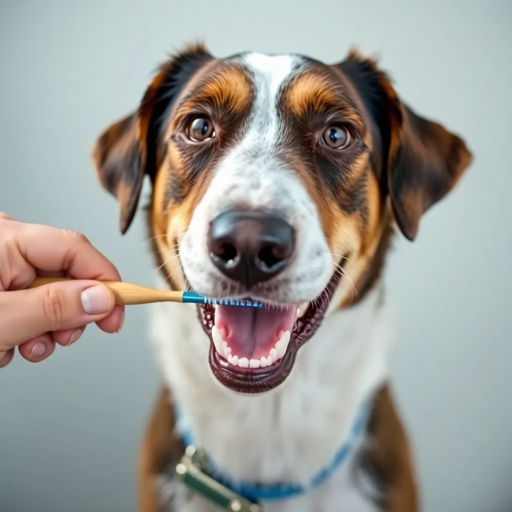 Establish teeth brushing routine for your dogs