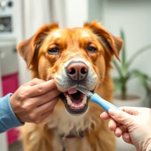 gently touch and start slowly on tooth brushing