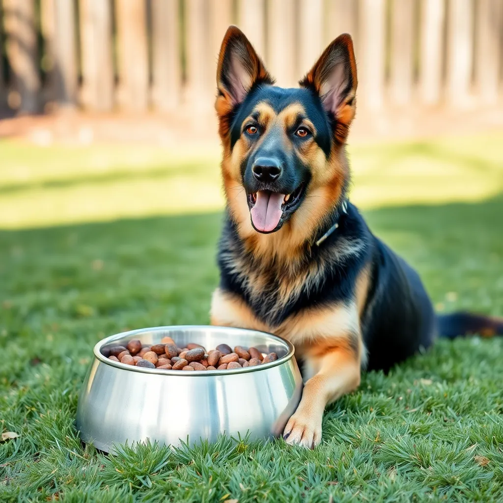 Medium-sized bowl for German Shepherd