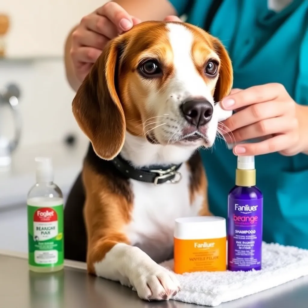 shampooing Beagles