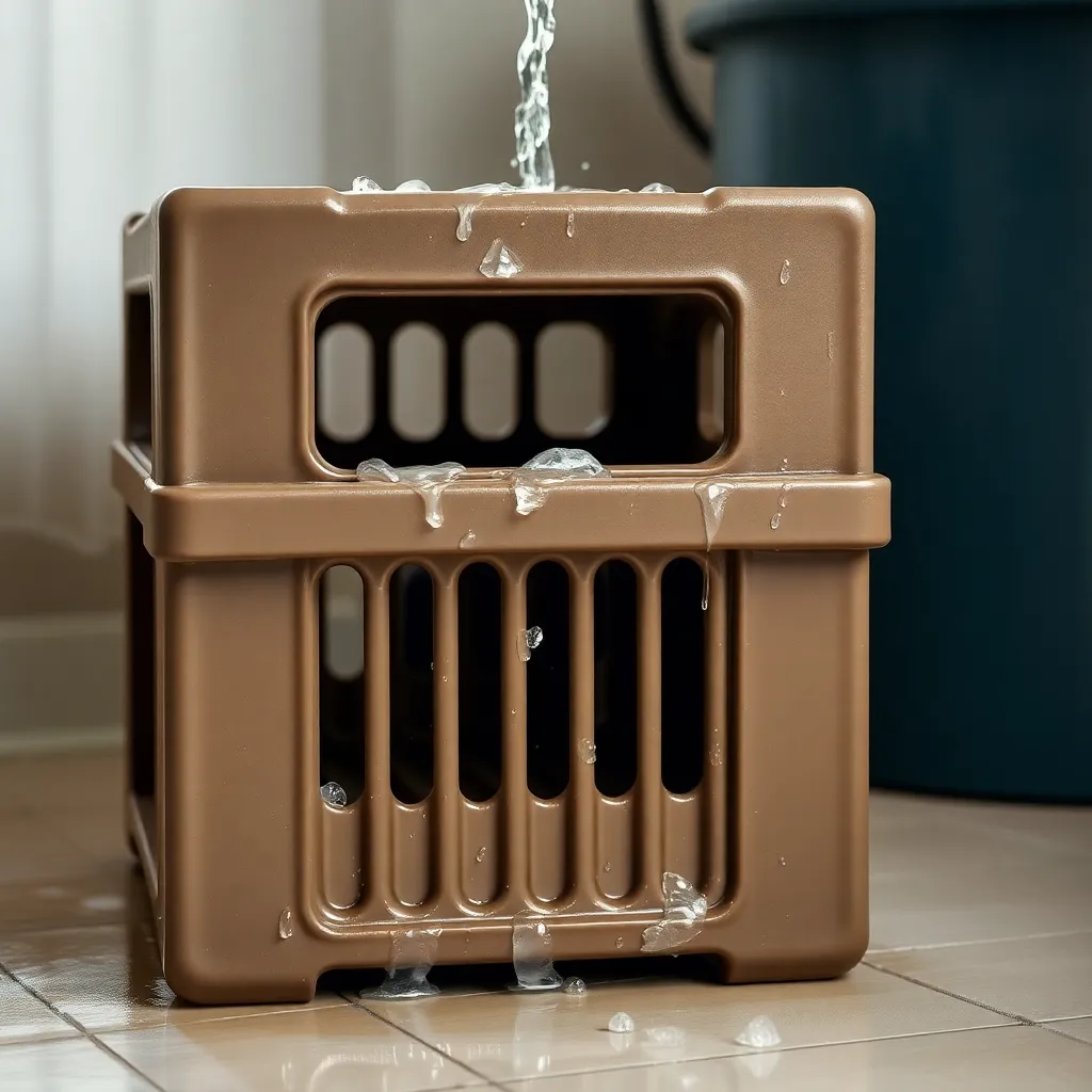 Washing dog crate thoroughly